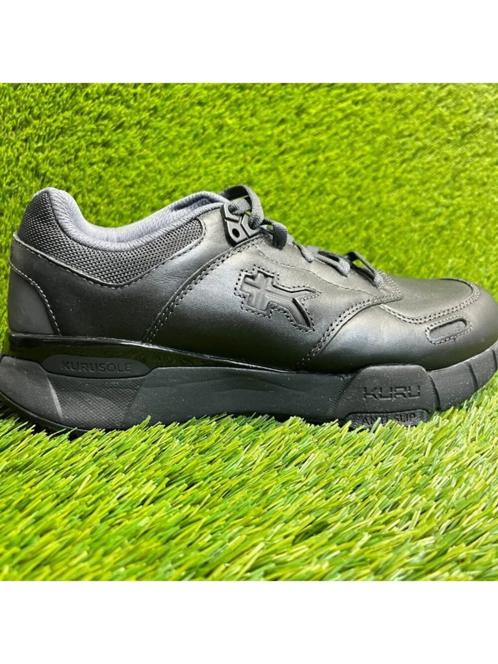 Kuru Kinetic 2.0 Womens Size 9 Black Athletic Leather Walking Shoes Sneakers